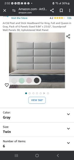 Art 3D Twin Headboard.