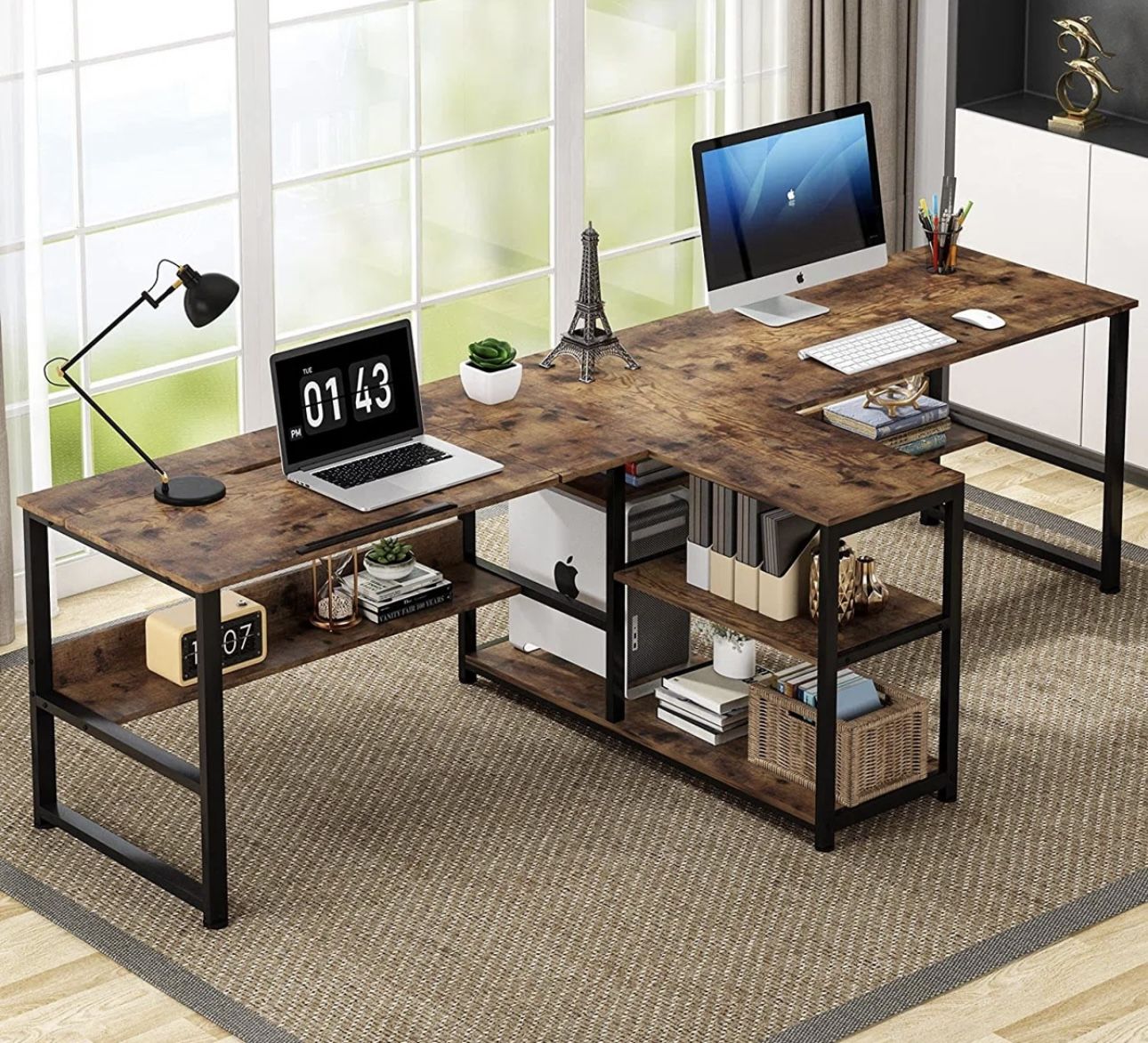 Multifunctional 2 Person Desk