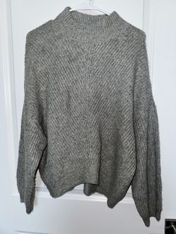 Gray Oversize knit Sweater