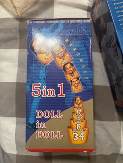 🏀 Rare 2002 LA Lakers NBA Champions 5-in-1 Nesting Dolls – Limited Edition