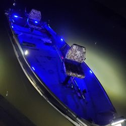 14ft V-Hull Aluminum Boat With Trailer