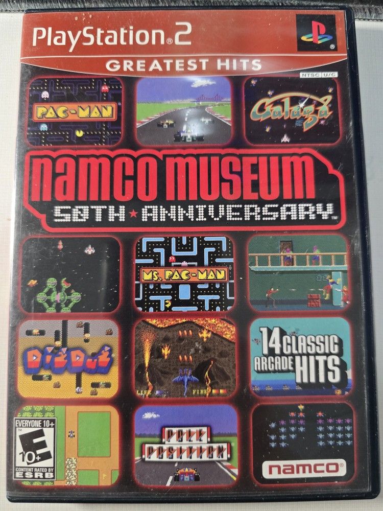 PS2 Namco Museum Greatest Hits 50th Anniversary G
