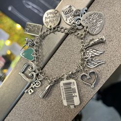Retired James Avery Charm Bracelet 