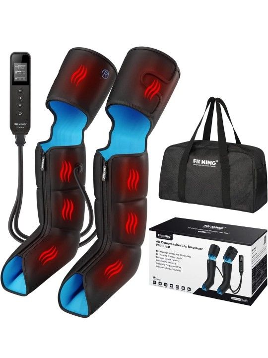 FIT KING Leg Massager with Heat for Circulation Leg and Foot Compression FT-076A