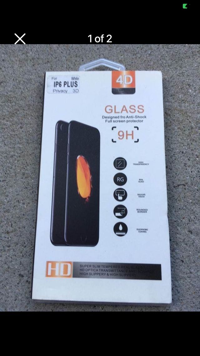 PREMIUM TEMPERED GLASS(SCREEN PROTECTOR FOR IPHONE 6 PLUS