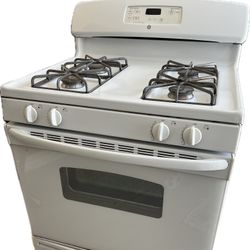 4 Burners Gas Stove White With Oven