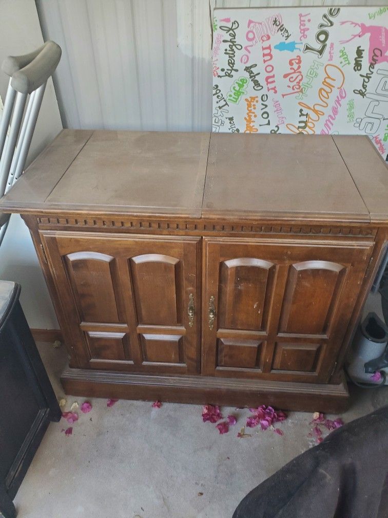 Old Chest It Opends Up On Top And Those Doors