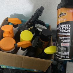 Car cleaning supplies 
