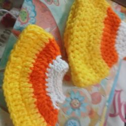 Labubu Doll  Candy Corn Dress And Hat