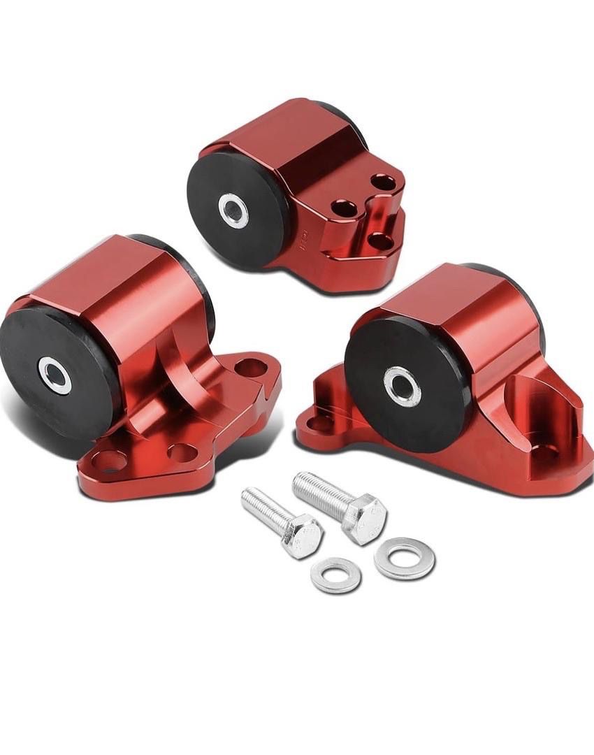 Engine mounts for Fit B and D Series Manual Transmission Engines with 3 Hole Trimming’s Mounts Brackets ONLY  92-95 Honda Civic 94-01 Acura Integra