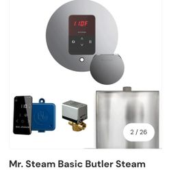 Mr. Steam Basic Butler Steam Shower Control Package with iTempo Control and Steamhead