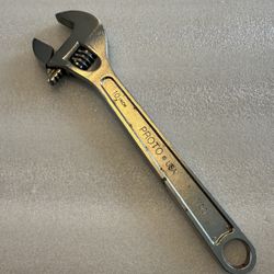 Vintage PROTO USA 10” Adjustable Wrench #7100