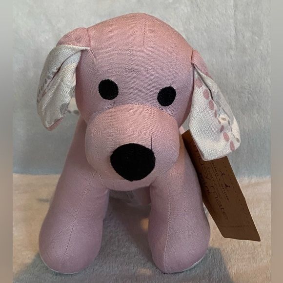 2013 Aden Anais Pink Musy Mate Bamboo Puppy Dog Plush New With Tag 7°