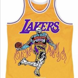WARREN LOTAS LEBRON LAKERS CHAMPIONSHIP JERSEY 
