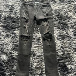 Authentic Black Amiri Designer Jeans Size 34 (Can Fit 32)