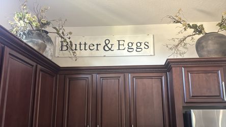 Huge distressed metal sign