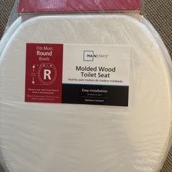 Toilet Seat (16.5” Round, Wood)