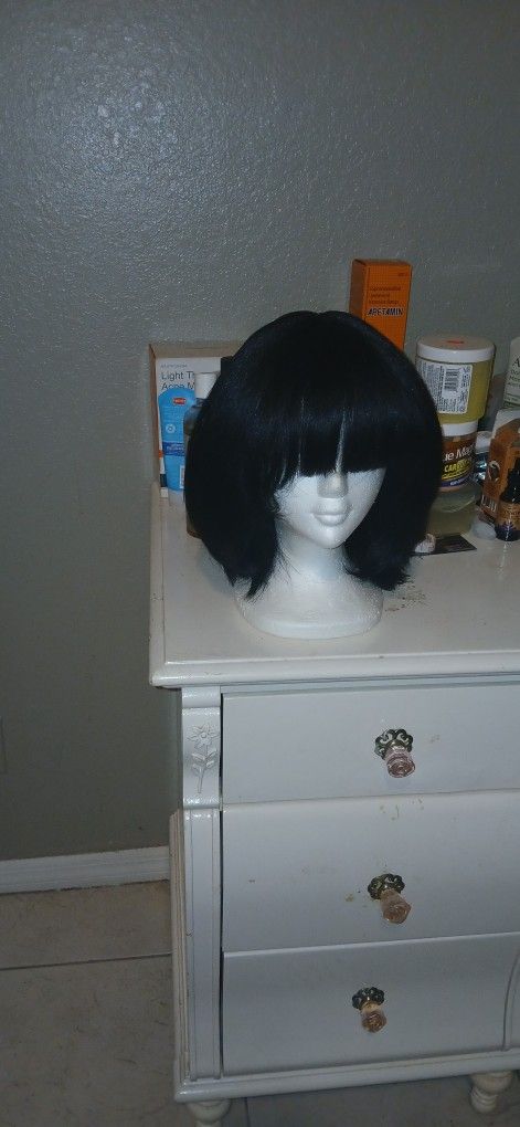 Synthetic Bob With Bangs