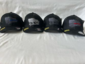 Flexfit Black Camo American Flag Hat | Patriotic USA Embroidered Cap | We The People Hat | S/M & L/XL