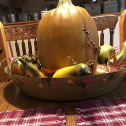 Vintage Toleware Roasting Pan