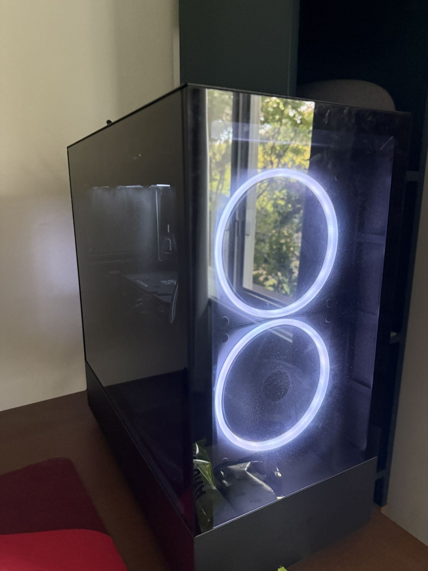 144hz ASUS Monitor, Dual Monitor Arm, and NZXT Player 1 PC