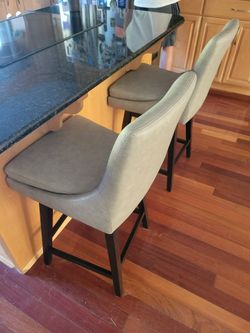 One Counterheight Stool In Stone Grey