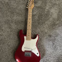 Small Red Electric Guitar