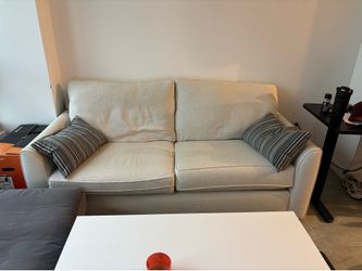 Asheville light taupe fabric sofa - Miami