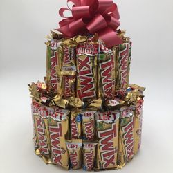 Large Twix Candy Cake