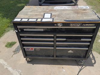 toolbox and box of tools