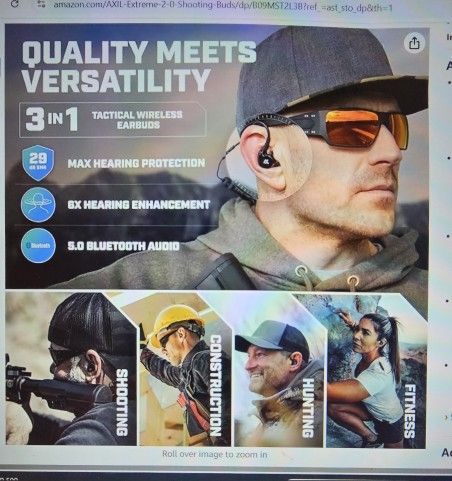AXIL GS EXTREEME SHOOTING EAR PROTECTION