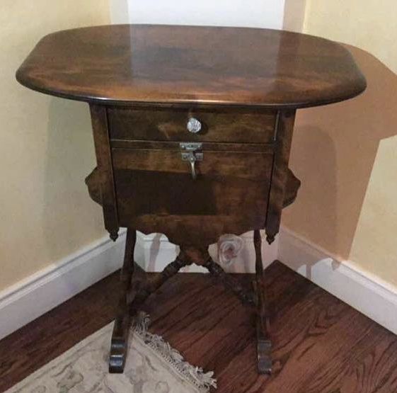 Antique Barley Twist Smoking Table