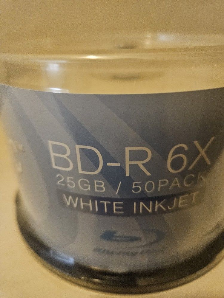 PleXdisc BD-R X6. Top Matted For Inkjet Diect Printing.