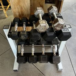 Weights With Rack 