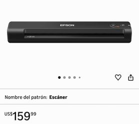 Epson WorkForce ES-50 - Escáner de documentos portátil alimentado por hojas para PC y Mac