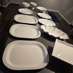 Whites dishes 11pcs
