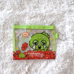 Rakugaki Gachapin green pouch