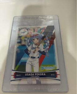 LA Dodgers Hololive Promotional Baseball Cards Limited Edition SGA 7/5/2024