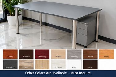 Commercial Office Desk / Training Table (Chrome Base) – Starting from $139.99