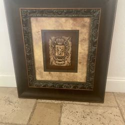 Lion Coat Of Arms 30 X 26
