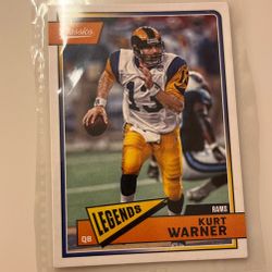 2021 Panini Classics "Legends" Kurt Warner Card #117