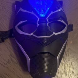 Halloween Black Panther LED/sounds activated Mask