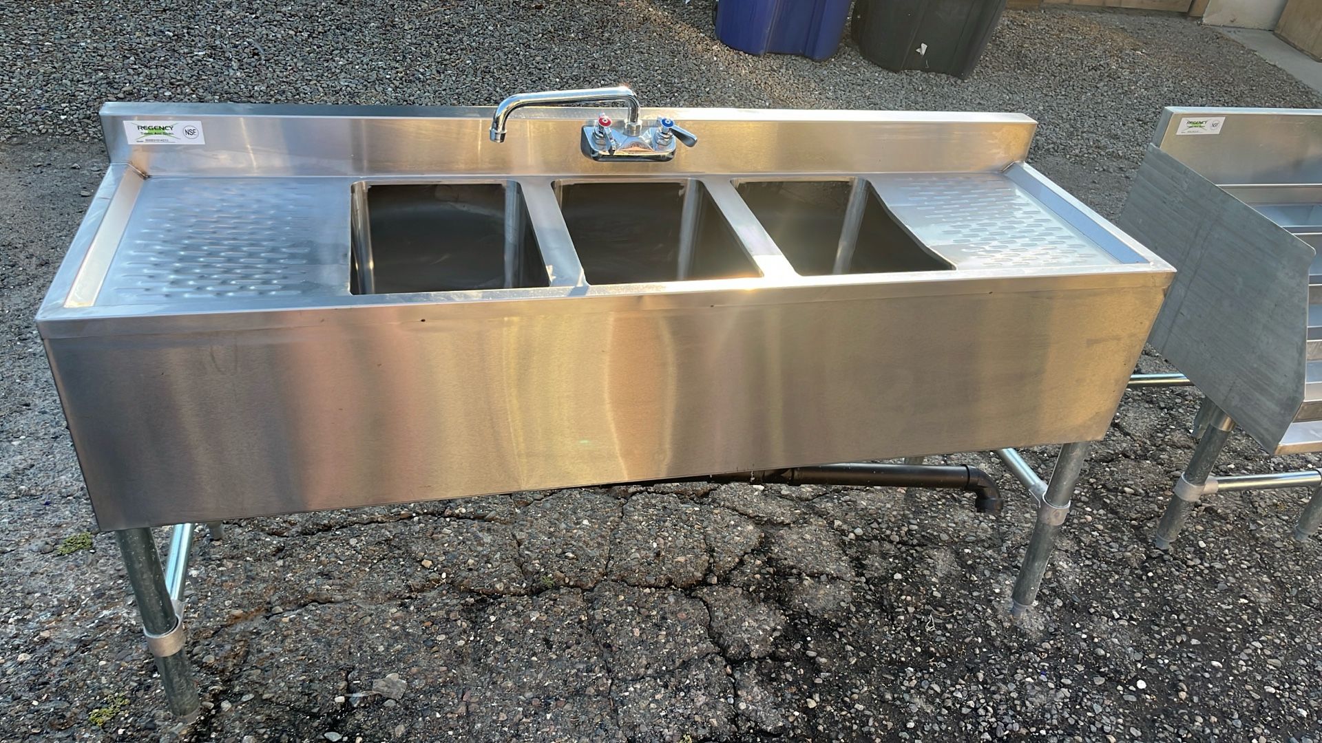 Three Sink- Backbar