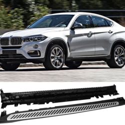 Fits 2015-2019 BMW X6 F16 4DR Left Right Side Step Nerf Bars Running Boards 2PCS