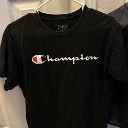 Black Champion T Shirt