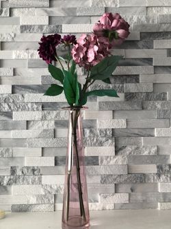Tall Faux Floral Arrangement w/vase