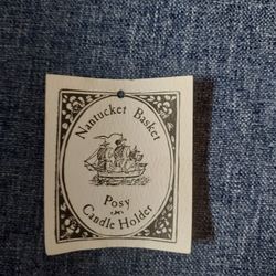 Mini NANTUCKET BASKET Votive Candle Holder 