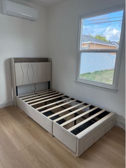 Twin Bed Frame (Brand New, Never Used)