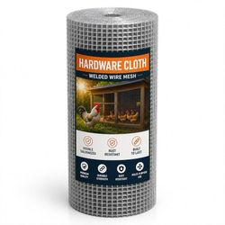 1/4in Hardware Cloth 24in x 50ft 23gauge Hot-Dip Galvanized Wire Mesh Roll