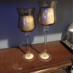 GlassCandle Holders